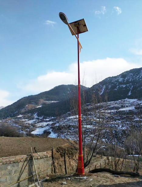 甘南夏河麻当镇路灯项目